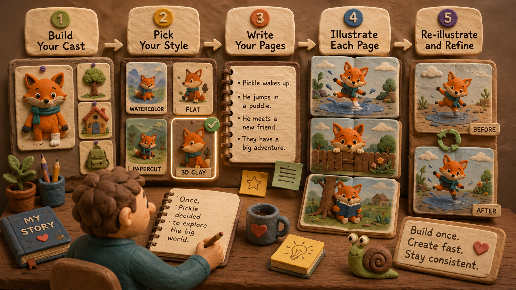 How to illustrate a book with AI (you direct)