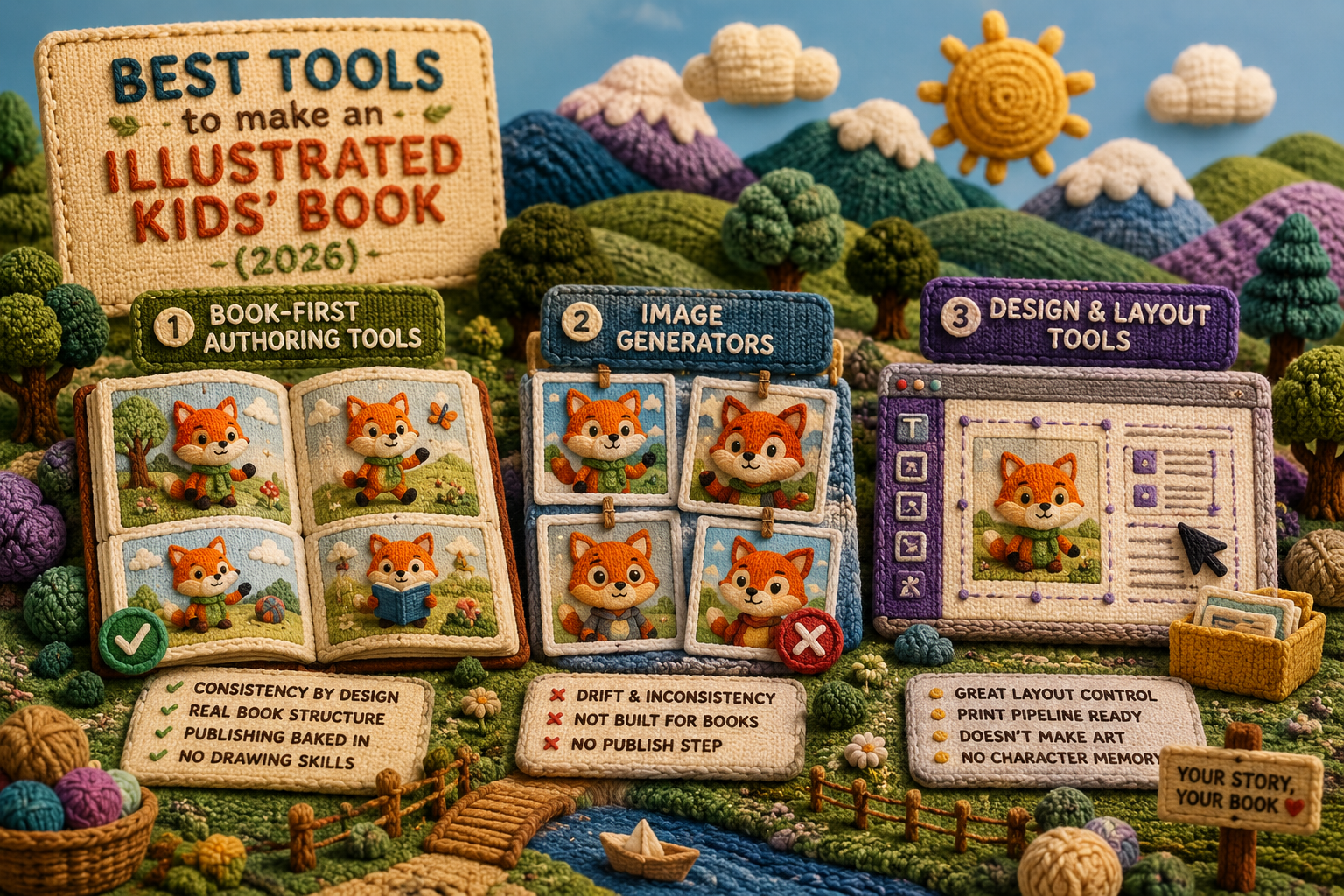 Best tools to make an illustrated kids' book (2026)