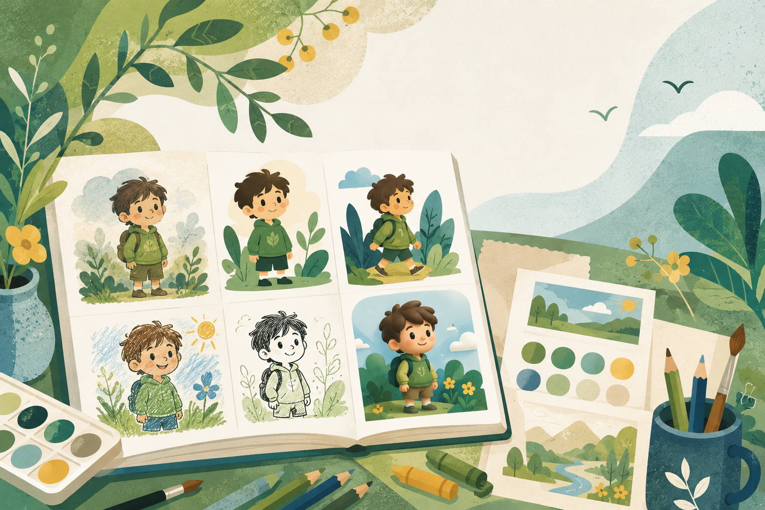 Choosing an illustration style for your kids' book